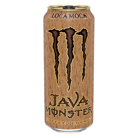 Java Monster Loca Moca, Coffee + Energy Drink, 15 Ounce | Pack of 12
